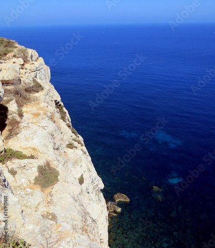 sea of the LAMPEDUSA island in Italy