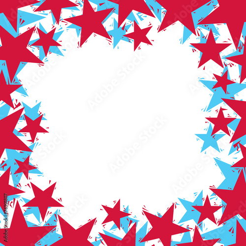 Stars border made in contem...