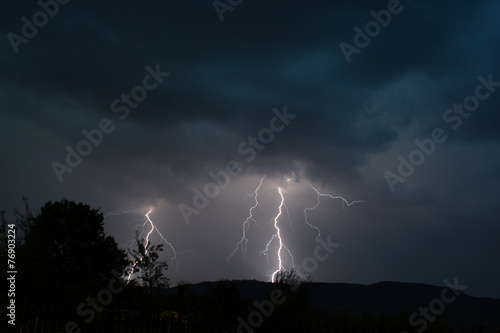 Multi-Strike Lightning during Thunderstorm
