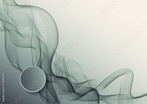 Abstract smoky waves  background. Template brochure design
