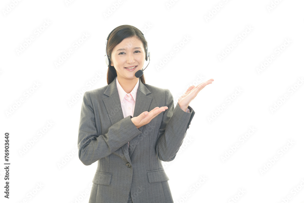 笑顔のオペレーター 笑顔のオペレーター