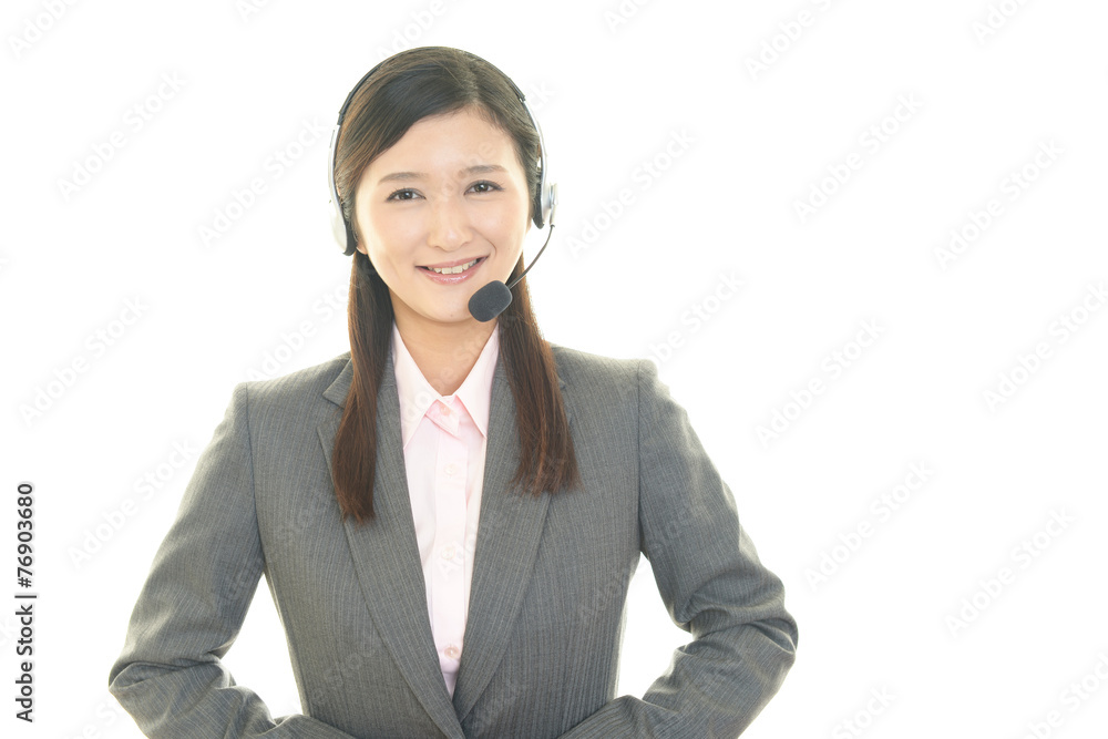 笑顔のオペレーター 笑顔のオペレーター