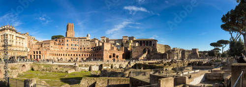 Photography Augustus forum in Rome, Italy