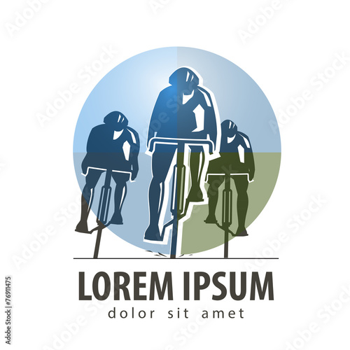 cycling vector logo design template. sports or bike icon