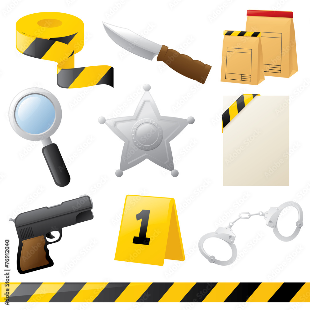 crime-fighting-icons-stock-vector-adobe-stock