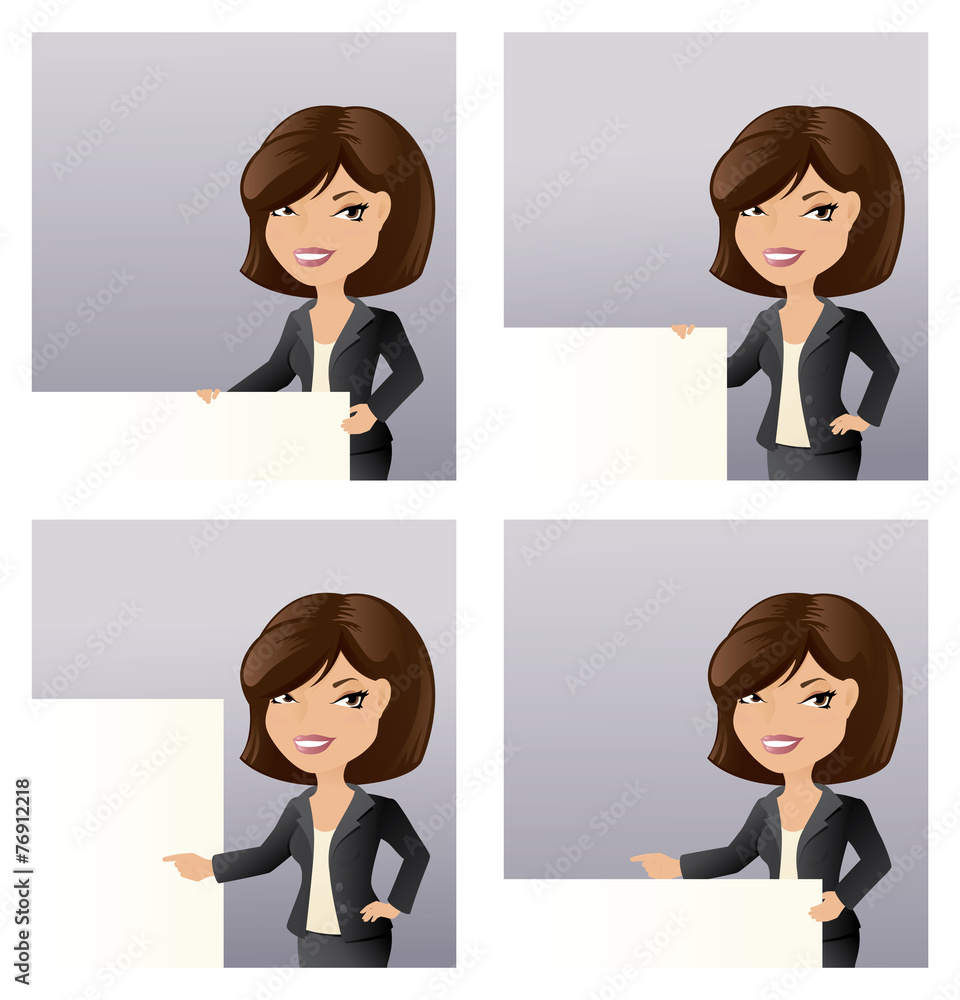 Business Girl Message Business Girl Message