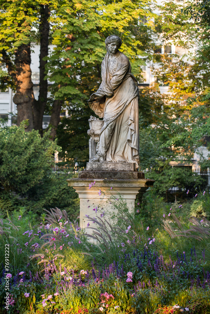 Paris - Luxembourg Gardens. .L'Hiver Sculpture by Michel Anguier