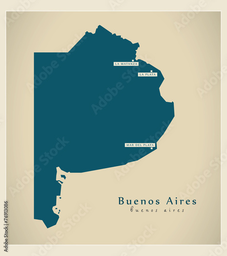 Modern Map - Buenos Aires AR photo