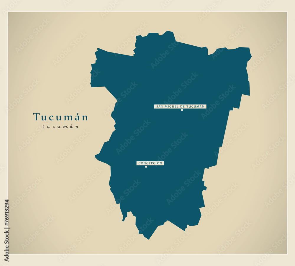 Modern Map - Tucuman AR