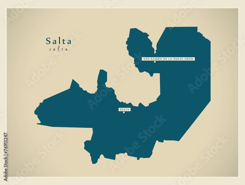 Modern Map - Salta AR