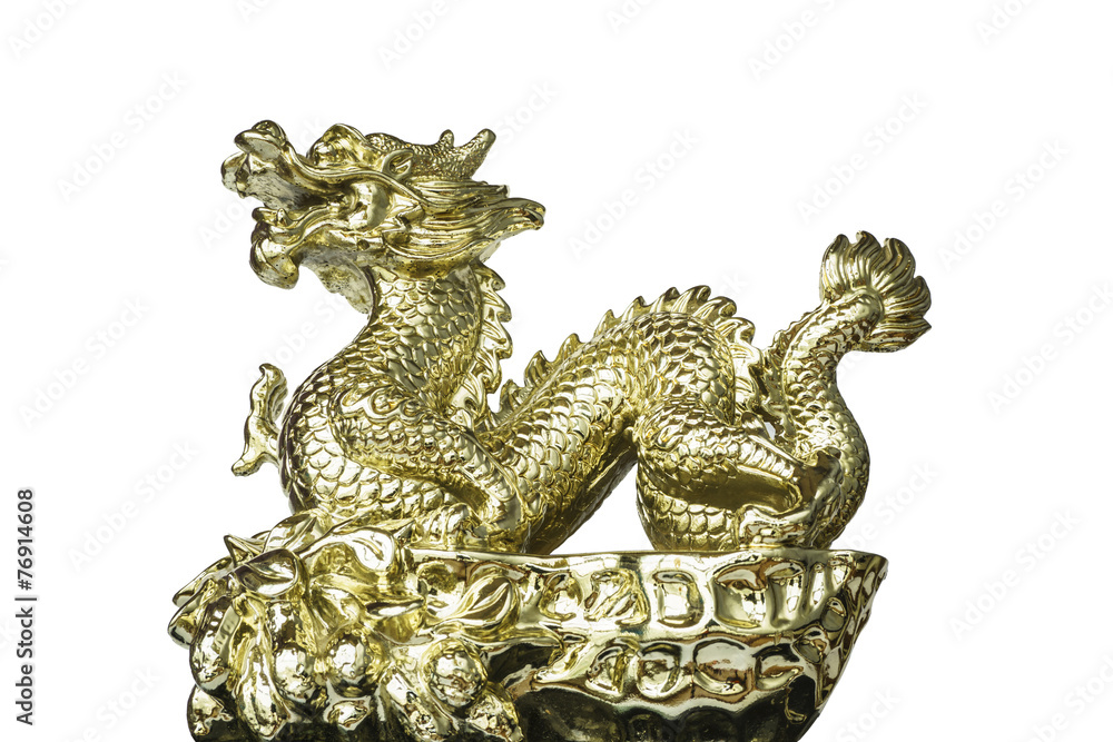 Golden dragon in Chinese Style Golden dragon in Chinese Style