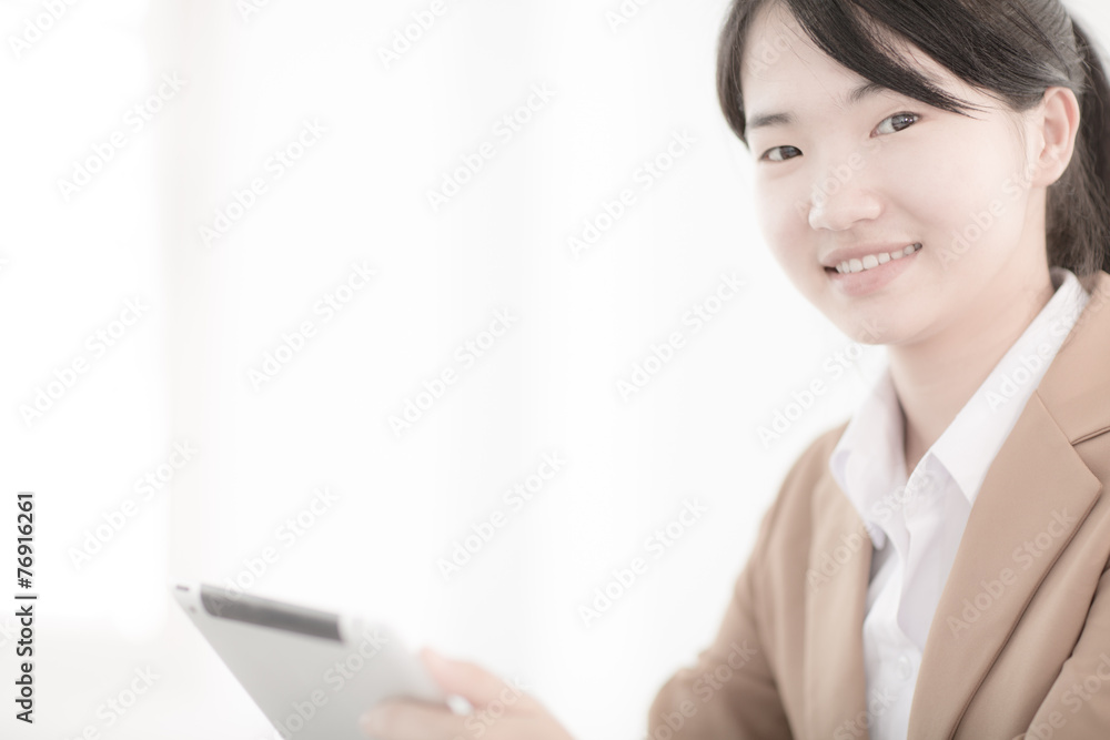 young asian businesswoman working in office young asian businesswoman working in office
