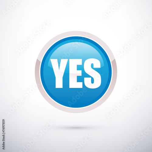 blue button YES