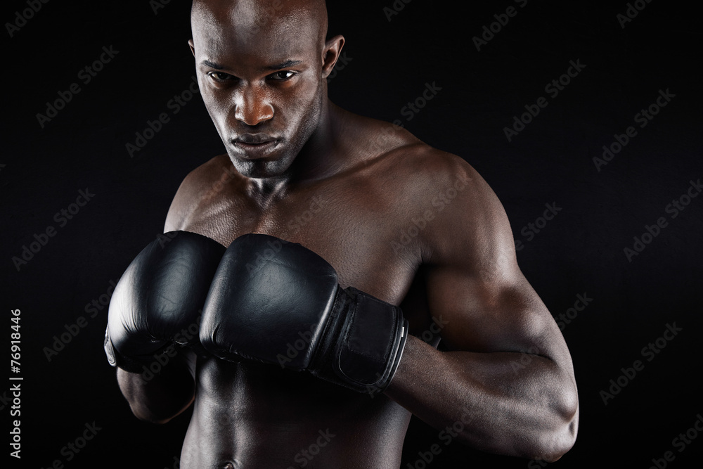 Powerful fighter ready for fight