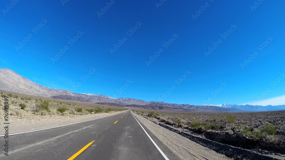 POV road trip Death Valley hot dry landscape vehicle motion extreme terrain USA POV road trip Death Valley hot dry landscape vehicle motion extreme terrain USA