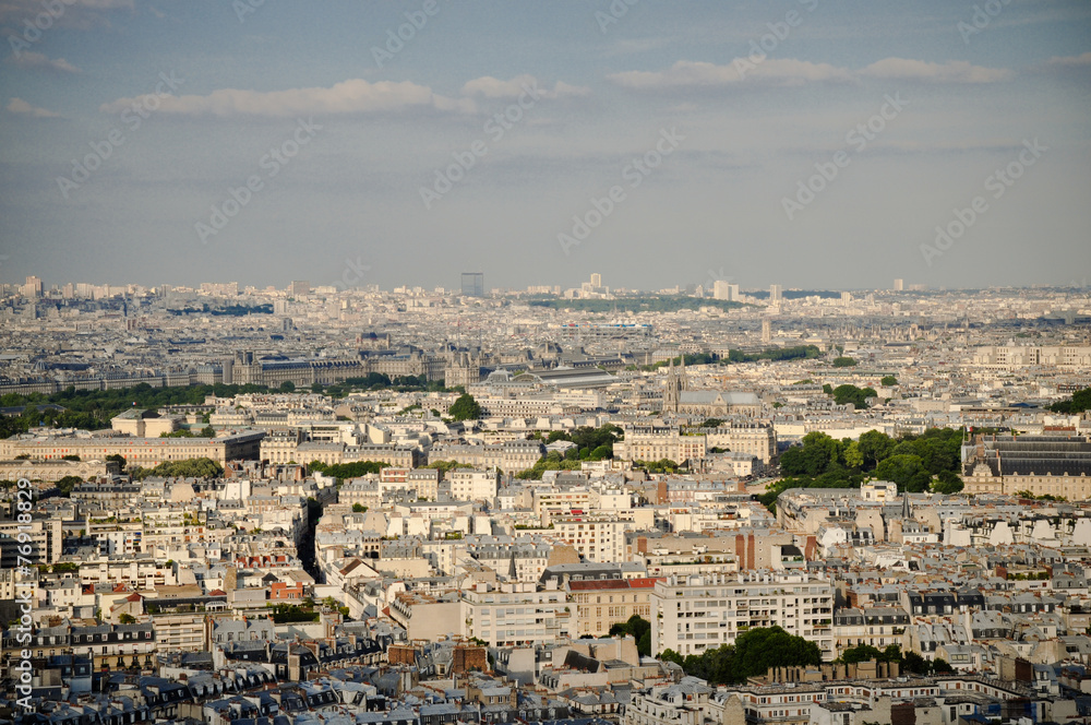 Naklejka premium Paris city view