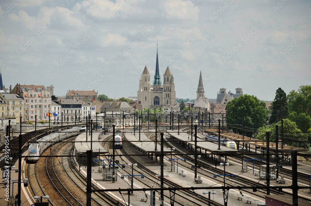 Obraz premium Stacja kolejowa Dijon