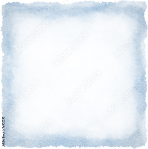 Blue watercolour frame background