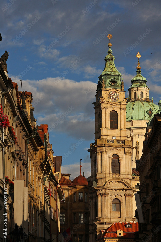 Fototapeta premium Historic buildings in downtown Prague
