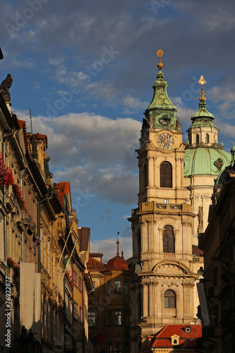 Historic buildings in downtown Prague
