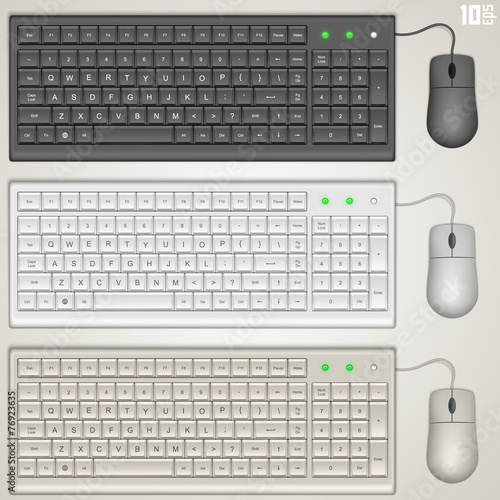 Keyboard and mouse