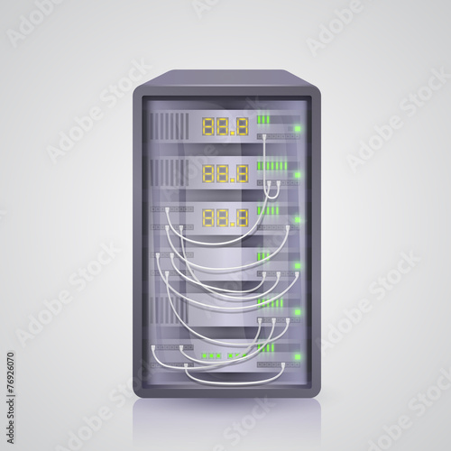 Server icon. Vector
