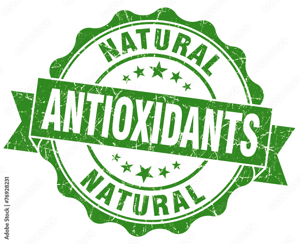 antioxidants green vintage isolated seal