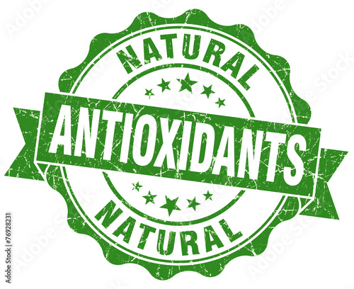antioxidants green vintage isolated seal photo