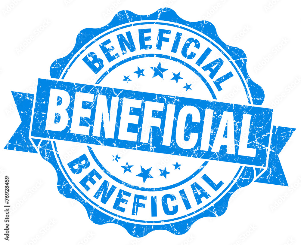 Fototapeta premium beneficial blue vintage isolated seal