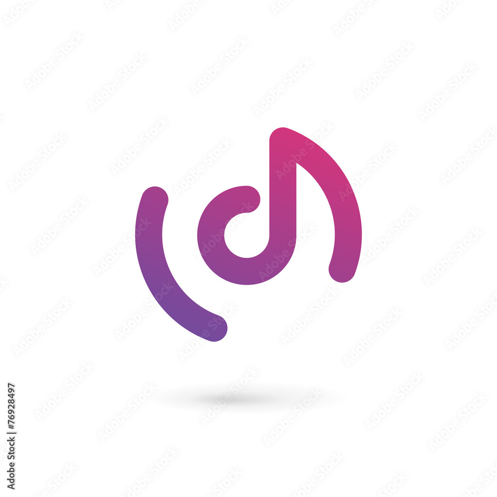 Letter D logo icon design template elements Letter D logo icon design template elements