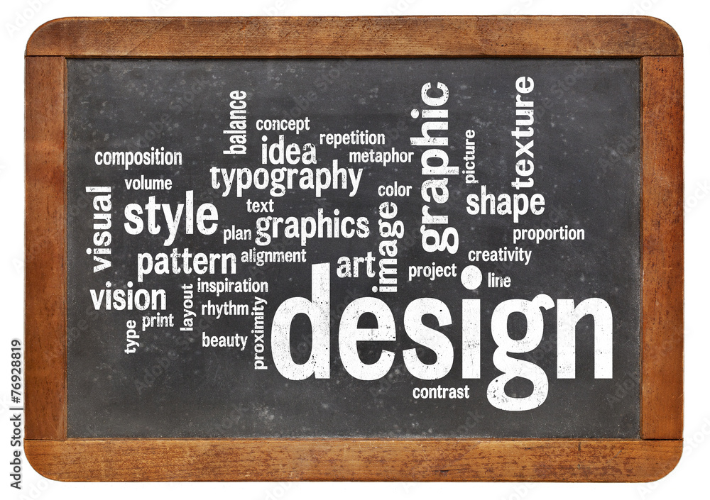 Obraz premium graphic design word cloud