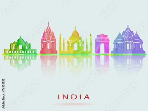 India skyline. Vector illustration. eps10