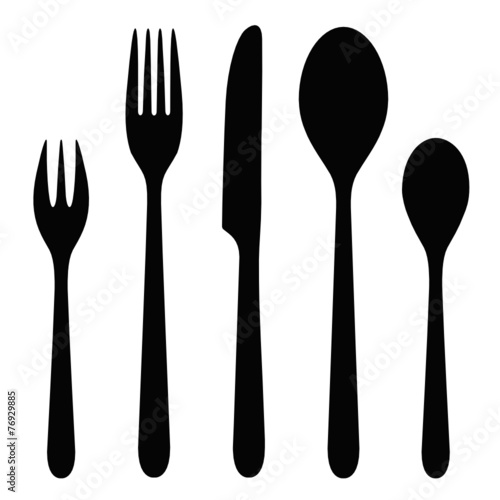 Besteck Silhouette Vektor