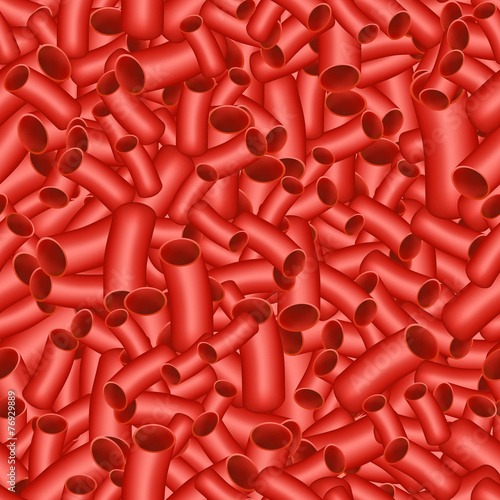 Seamlessly tubing background with red vascular elements