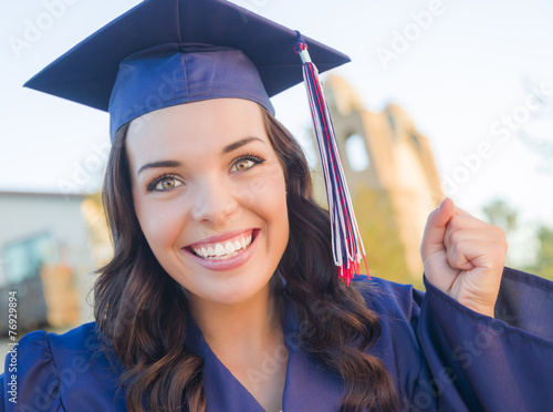 Happy Graduating Mixed Race...