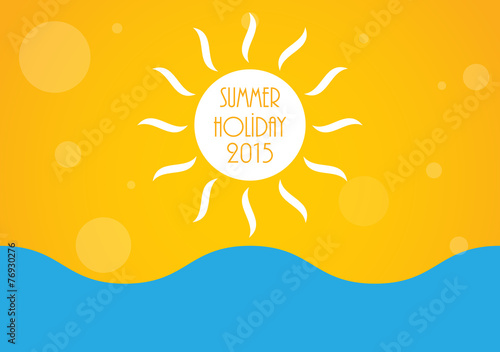 Summer holiday background, Vector illustration, eps10