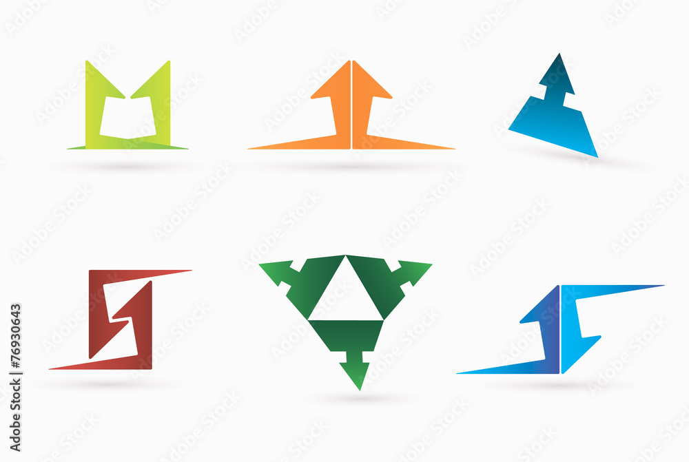 arrow Business abstract logo template arrow Business abstract logo template