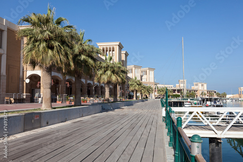 Souq Sharq promenade in Kuwait City, Middle East photo