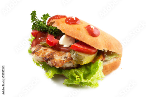 Fast food sandwich