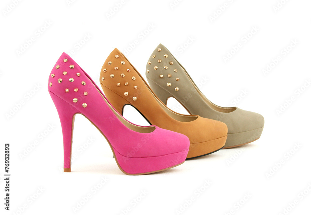 Damen Pumps Glitzer High Heels Stock Photo | Adobe Stock