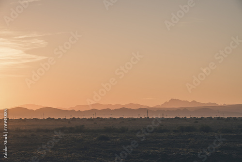 Photography The Little Karoo semi desert landscape at dawn. Western Cape. So