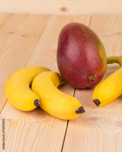 mango and bananas