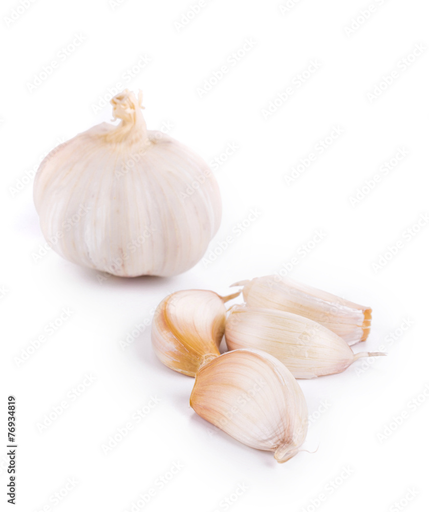 Head of garlic. Head of garlic.