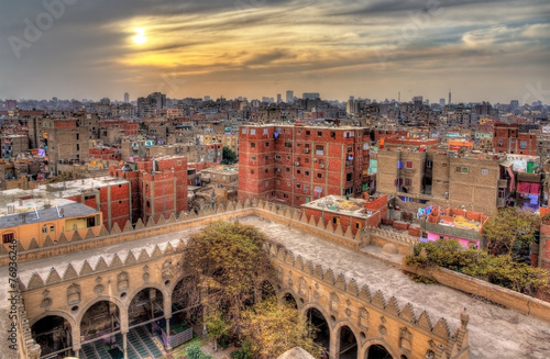 View of Cairo from roof of Amir al-Maridani mosque - Egypt