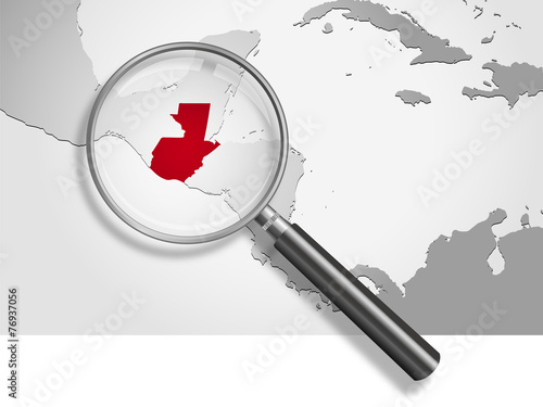 Landkarte *** Lateinamerika Guatemala