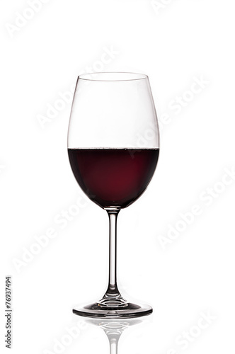 Glass of red wine