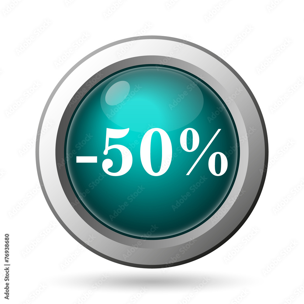 50 percent discount icon 50 percent discount icon