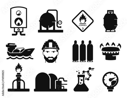 Gas and Oil icons