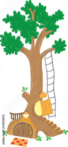 Canvas Print Big fairy tree