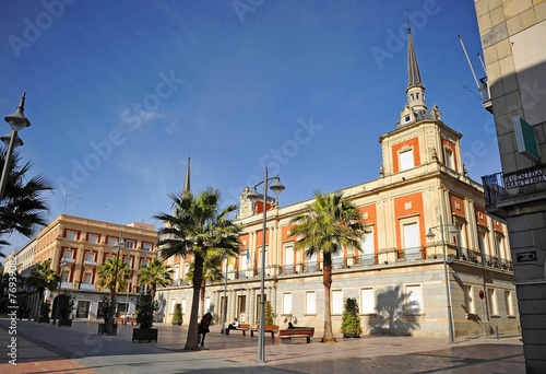 Plaza de la Constitución, Ayuntamiento, Huelva, España